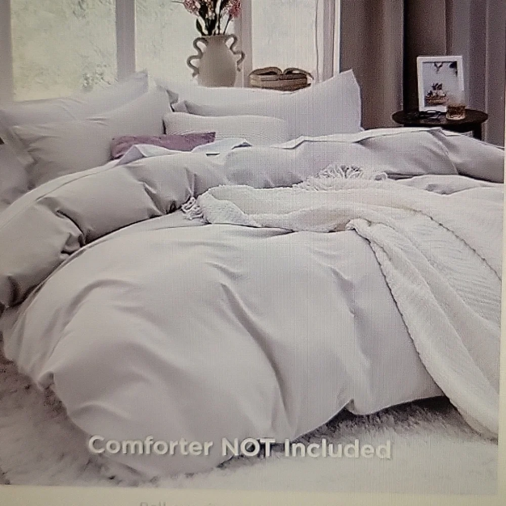 Bedsure King Cream duvet set 3 piece 104x90